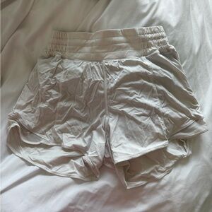 White Lululemon Athletic hotty hot Shorts